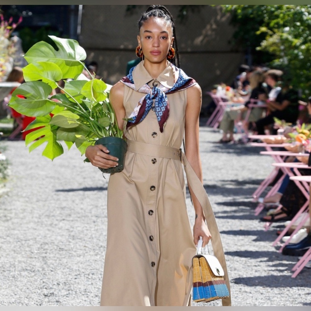 Kate Spade Khaki Sleeveless Shirtdress